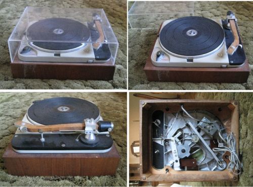 Проигрыватель винила Thorens TD 124,тонарм Grado Wood